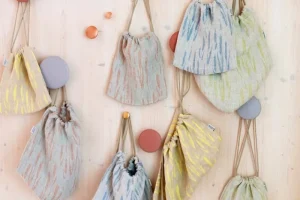 Lapuan Kankurit Taschen | Auf Reisen^Osmankäämi Beutel, Grau - Zimtbraun