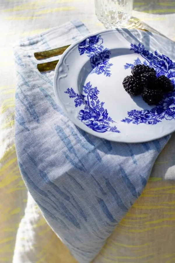 Lapuan Kankurit Tischwäsche | Tischwäsche^Osmankäämi Handtuch/Serviette, Leinen - Blau