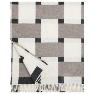 Lapuan Kankurit Decken Und Überwürfe^Punos Decke, weiß - beige - schwarz