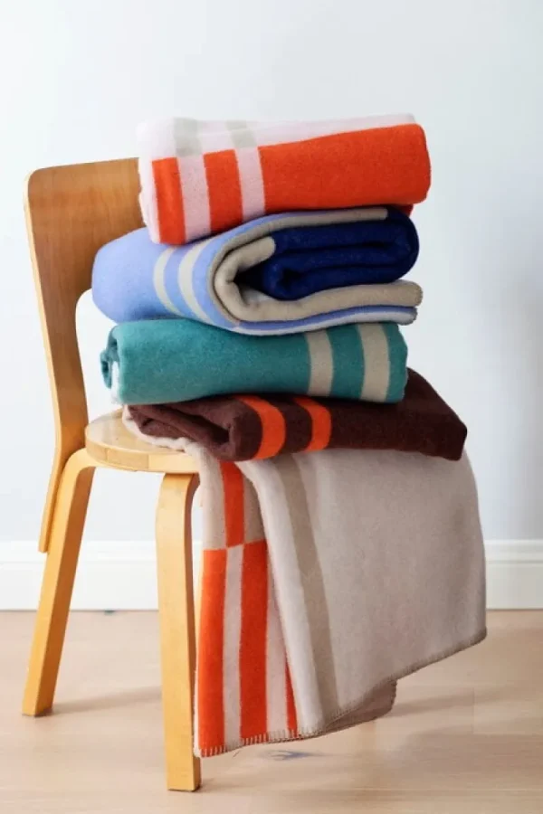 Lapuan Kankurit Decken Und Überwürfe^Toffee Decke, Orange - Rosa