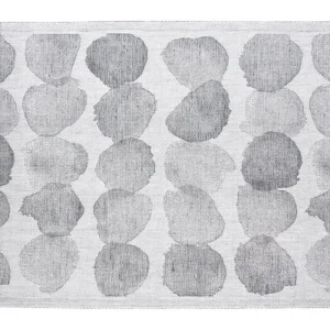 Lapuan Kankurit Badezimmertextilien^Unterlegtuch Sade, 46 x 150 cm, weiß-grau
