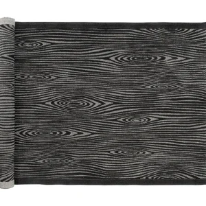 Lapuan Kankurit Badezimmertextilien^Viilu Sauna Sitzunterlage 48 x 150 cm, Schwarz – Leinenfarben
