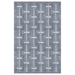 LAYERED Teppiche Und Läufer^Johanna Wollteppich, Himmelblau
