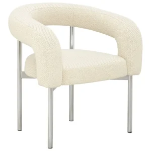 Normann Copenhagen Sitzgelegenheiten-Lepo Product Boa Stuhl, Chrom - Hellbeige Kvadrat Coda2 103