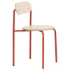 Vitra Sitzgelegenheiten-Lepo Product Moderno Stuhl, Rot - Birke