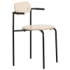 Vitra Sitzgelegenheiten-Lepo Product Moderno Stuhl mit Armlehne, Schwarz - Birke