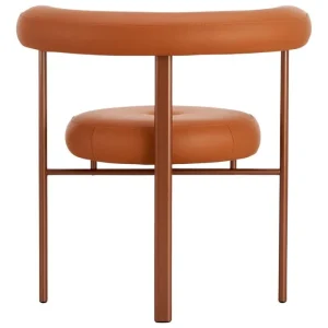 Tolix Sitzgelegenheiten-Lepo Product Polar L1001 Stuhl, Rost - Braunes Leder Challenger 026
