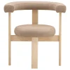 Tolix Sitzgelegenheiten-Lepo Product Polar L1001W Stuhl, Esche - Beige Wollstoff Revolution REV10