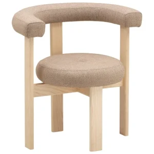 Tolix Sitzgelegenheiten-Lepo Product Polar L1001W Stuhl, Esche - Beige Wollstoff Revolution REV10