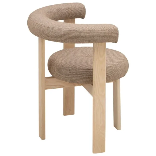 Tolix Sitzgelegenheiten-Lepo Product Polar L1001W Stuhl, Esche - Beige Wollstoff Revolution REV10