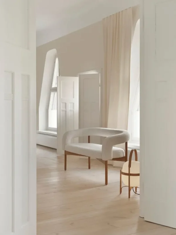 Fredericia Sofas Und Liegen-Lepo Product Wooden Boa Love 2-Sitzersofa, Eiche - Kvadrat Sacho Elle 0200