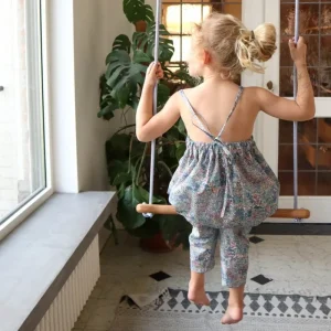 Kinder Lillagunga Möbel Für Das Kinderzimmer^Bone Trapez, Eiche - schwarzes Seil