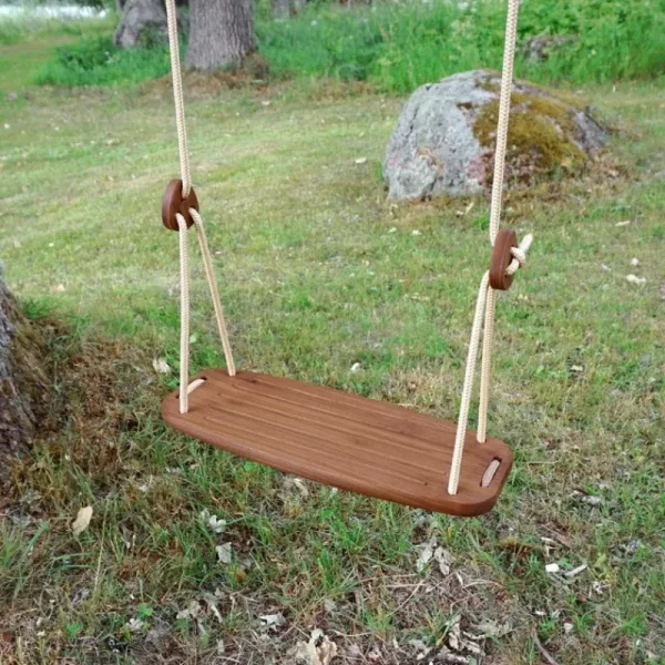 Kinder Lillagunga Möbel Für Das Kinderzimmer | Terrassenmöbel^Classic Schaukel für den Außenbereich, Nussbraun – Be