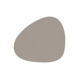 Lind DNA Untersetzer^Curve Glasuntersetzer, Sereneleder, Aschgrau
