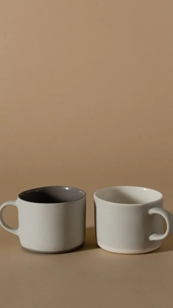 Lokal Helsinki Geschirr^Kahvi Tasse, M, Grau - Rauchgrau