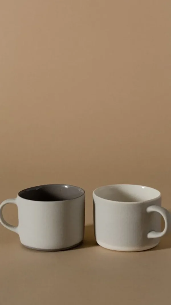 Lokal Helsinki Geschirr^Kahvi Tasse, M, Grau - Rauchgrau