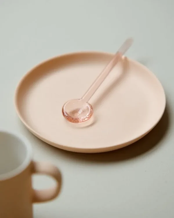 Lokal Helsinki Servierutensilien^Nekku Glaslöffel, rosa