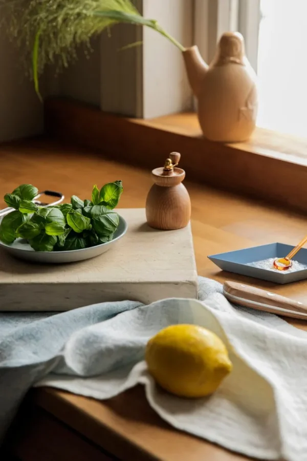 Lokal Helsinki Servierutensilien^Nekku-Glaslöffel, orange