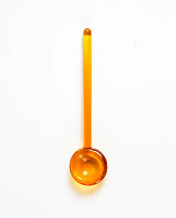 Lokal Helsinki Servierutensilien^Nekku-Glaslöffel, orange
