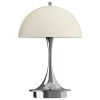 Louis Poulsen Außenbeleuchtung | Außenleuchten^Panthella 160 Portable V3 Tischleuchte, opal beige - Chrom