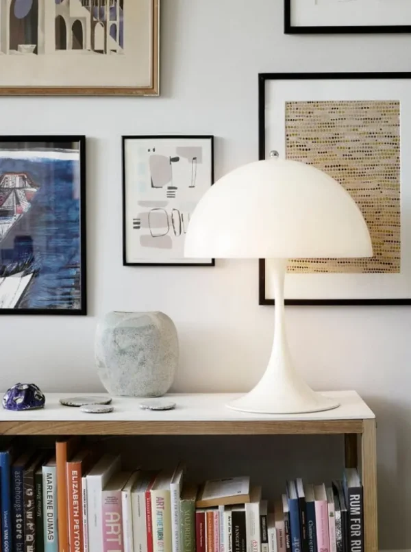 Normann Copenhagen Tischlampen-Louis Poulsen Panthella 400 Tischleuchte, V2, Opalweiß