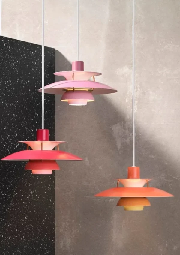Sammode Deckenleuchten-Louis Poulsen Pendelleuchte PH 5 Mini, rosa