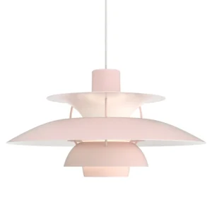 Nemo Lighting Deckenleuchten-Louis Poulsen PH 5 Monochrome Pendelleuchte, Blassrosa