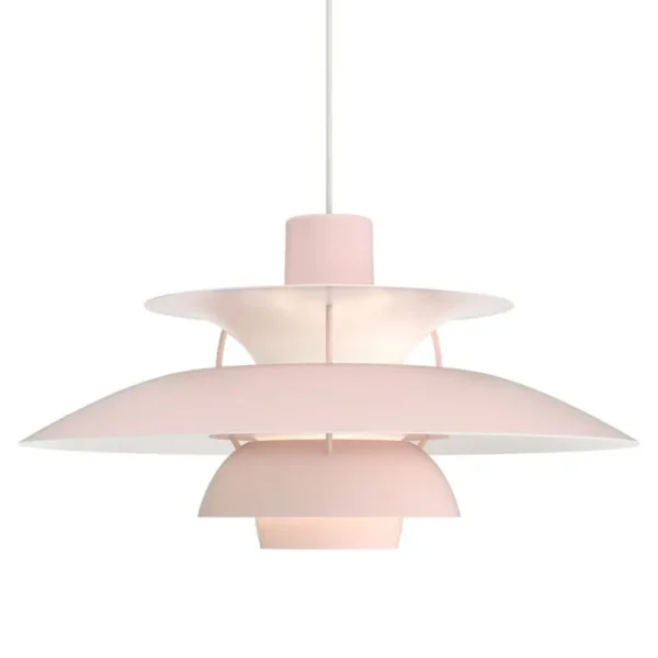 Nemo Lighting Deckenleuchten-Louis Poulsen PH 5 Monochrome Pendelleuchte, Blassrosa