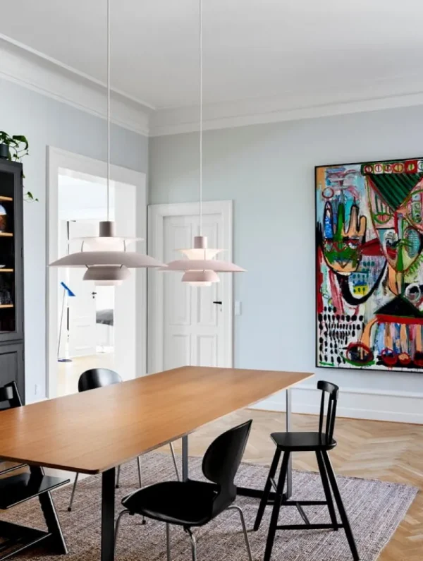 Nemo Lighting Deckenleuchten-Louis Poulsen PH 5 Monochrome Pendelleuchte, Blassrosa