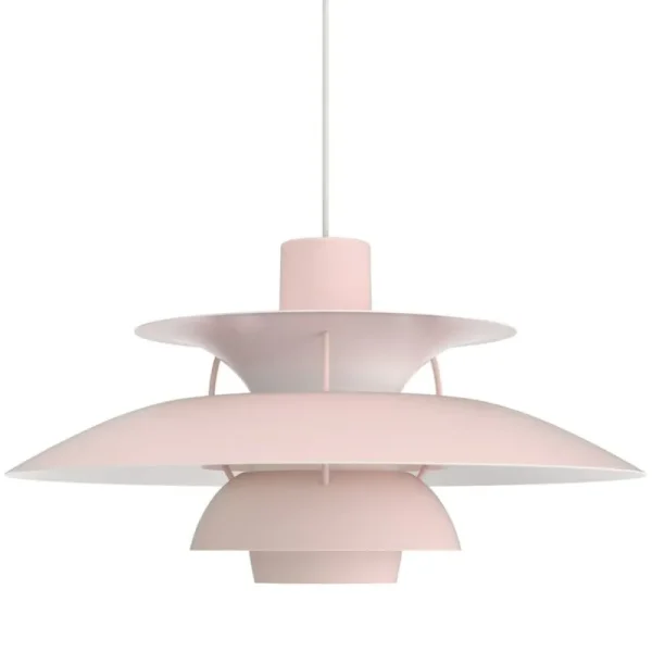 Nemo Lighting Deckenleuchten-Louis Poulsen PH 5 Monochrome Pendelleuchte, Blassrosa