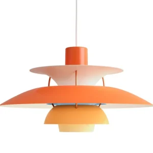 Louis Poulsen Deckenleuchten-PH 5 Pendelleuchte, orange