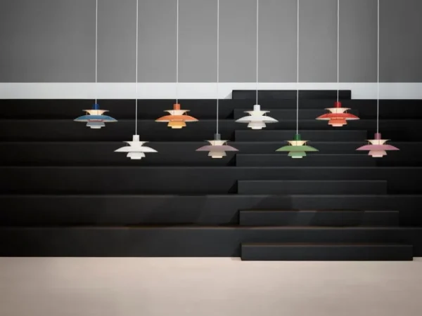 Louis Poulsen Deckenleuchten-PH 5 Pendelleuchte, weiß modern