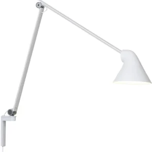 Woud Wandleuchten-Louis Poulsen Wandleuchte NJP, langer Arm, weiß