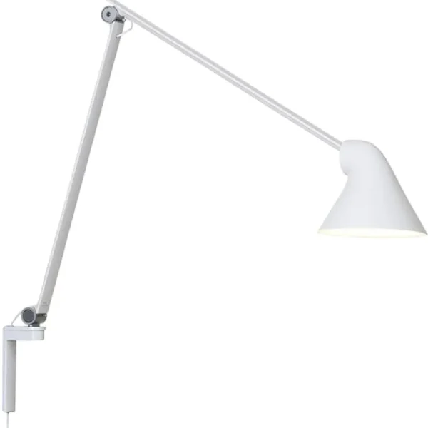 Woud Wandleuchten-Louis Poulsen Wandleuchte NJP, langer Arm, weiß