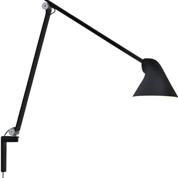 &Tradition Wandleuchten-Louis Poulsen Wandleuchte NJP, langer Arm, schwarz