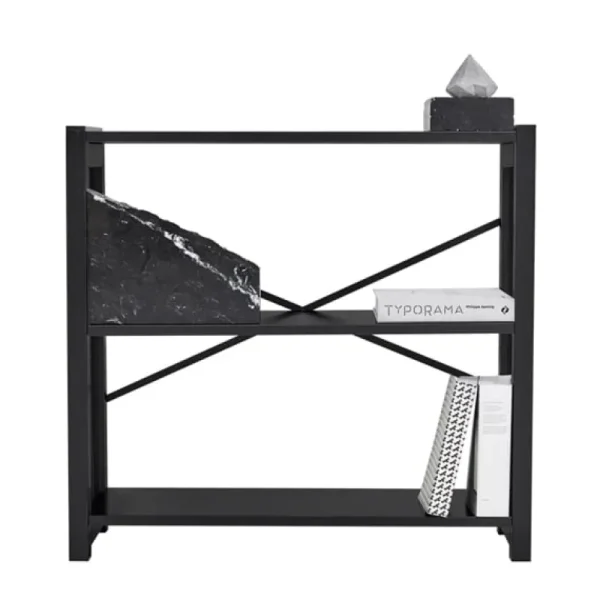 Woud Regale-Lundia Classic Offenes Regal, niedrig, schwarz