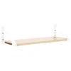Audo Copenhagen Regale-Lundia Classic Wandregal, 80 × 30 cm, Weiß - Natur