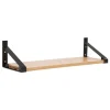 Lundia Regale-Classic Wandregal, 80 × 30 cm, Schwarz - Braun