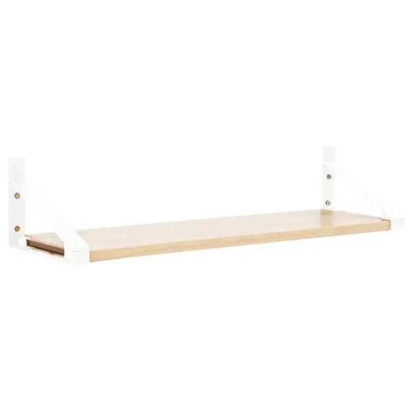 Woud Regale-Lundia Classic Wandregal, 100 × 30 cm, Weiß - Natur