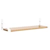 Lundia Regale-Classic Wandregal, 100 × 30 cm, Weiß - braun lackierte Kiefer