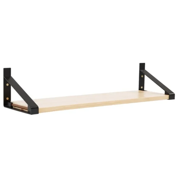 Lundia Regale-Classic Wandregal, 100 × 30 cm, Schwarz - Natur