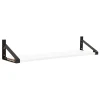 New Works Regale-Lundia Classic Wandregal, 120 × 30 cm, Schwarz - Weiß