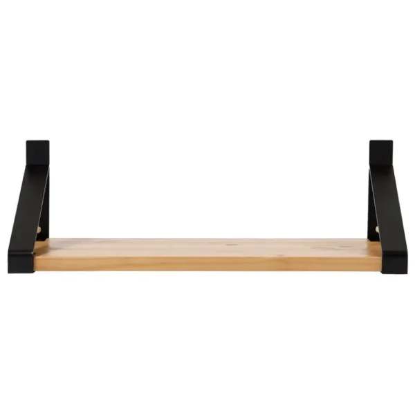 Woud Regale-Lundia Classic Wandregal, 50 × 30 cm, Schwarz - Braun