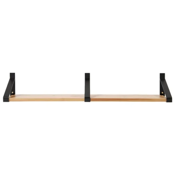 Maze Regale-Lundia Classic Wandregal, 2 Stück, Schwarz/Braun