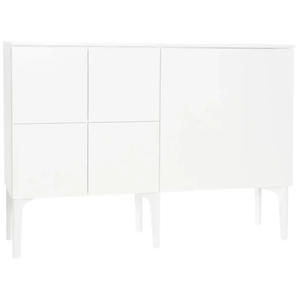 Lundia Aufbewahrungsmöbel-Fuuga Sideboard, 128 cm, Weiß – Weiß