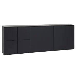 Lundia Aufbewahrungsmöbel-Fuuga Sideboard, 192 cm, mit Sockel, Schwarz