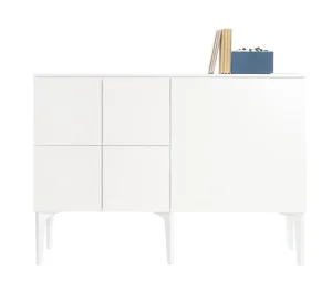 Lundia Aufbewahrungsmöbel-Fuuga Sideboard, 128 cm, Weiß – Weiß