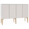 Lundia Aufbewahrungsmöbel-Fuuga Sideboard, 128 cm, Kaschmir - Terrazzo - Eiche