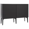 Lundia Aufbewahrungsmöbel-Fuuga Sideboard, 128 cm, zwei Türen, Schwarz