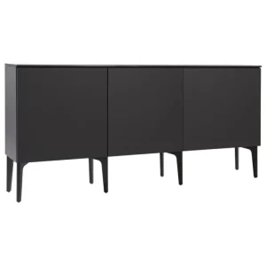 Montana Furniture Aufbewahrungsmöbel-Lundia Fuuga Sideboard, 192 cm, drei Türen, Schwarz